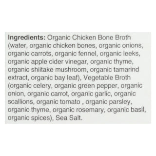 Kettle & Fire Chicken Bone Broth  - Case of 6 - 16.9 OZ