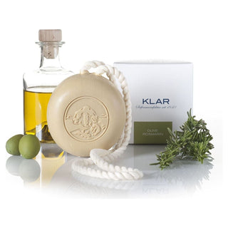 Klar Olive & Rosemary Bar Soap On A Rope 250G