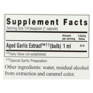 Kyolic - Aged Garlic Extract Cardiovascular Liquid - 4 fl oz