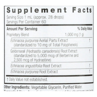 Nature's Answer - Echinacea And Goldenseal Alcohol Free - 2 Fl Oz