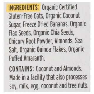 Purely Elizabeth Sugar-Free Banana Nut Oatmeal - 6 Pack