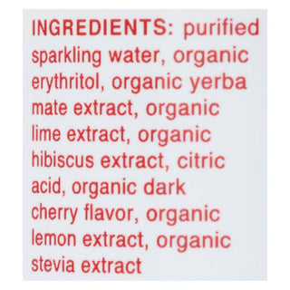 Clean Cause - Yrba Sparkling Cherry Lime - Case of 12-16 FZ