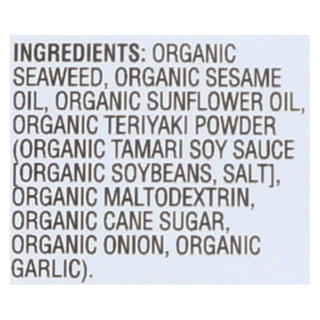Gimme Organic Roasted Teriyaki - Case Of 12 - 0.35 Oz.