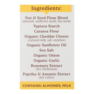 Simple Mills Cheddar Almond Crackers - 6 Pack, 4.25 Oz Each