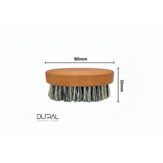 Dural Pear Wood Beard Brush With Pure Tampico Fiber - 7 Rows 90x35mm