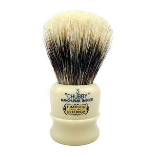 Simpsons Le Chubby 3 Faux Ivory Manchurian Badger