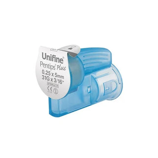 Owen Mumford Unifine Pentips Plus 100 Pen Needles With Remover 5mm Min