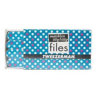 Tweezerman Matchbox Itty Bitty Files - Dots Pink/Blue