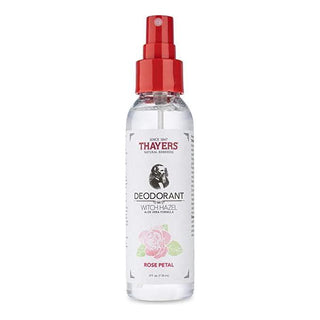Thayers Witch Hazel Rose Petal Deodorant Spray 4 Oz