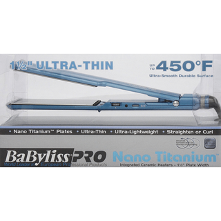 Babyliss Pro Nano Titanium Straightening Iron 1 5 Inch  Blue