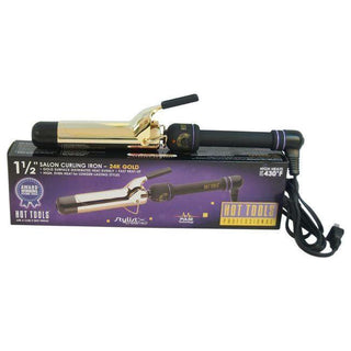 Hot Tools Big Bumper 1 1/2" Prof  Spring Hair Curling Iron #1102