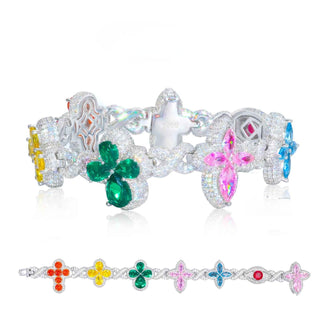 Fleur d’Éternité Moissanite Bracelet Apple Green