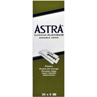 Astra Superior Platinum Double Edge Razor Blades - 20x5 Pack