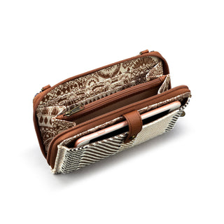 Smartphone Wallet - Straw - Tobacco Batik World Woven