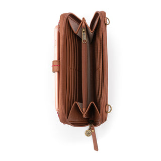 Iris Smartphone Wallet - Hand Crochet - Sunset Stripe