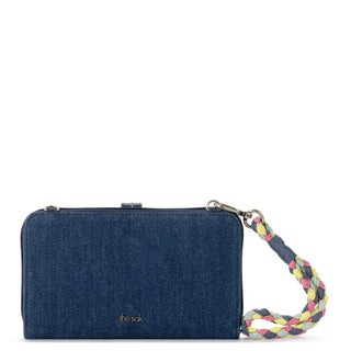 Smartphone Wallet - Denim - Reef Seascape Embroidery