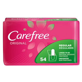 Carefree Original Regular Unscented Liners To Go 54 Ct Pack