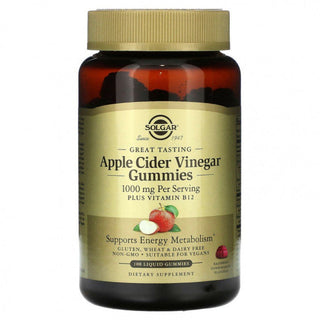 Solgar Apple Cider Vinegar Gummies 500 Mg Raspberry Pomegranate