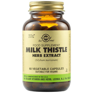 Solgar SFP Milk Thistle Herb Extract, 60 Vegetable Capsules