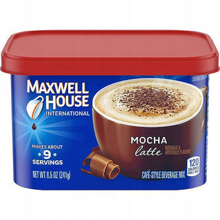 Maxwell House International Mocha Latte Café-Style Instant Coffee Beverage Mix, 8.5 Oz. Canister