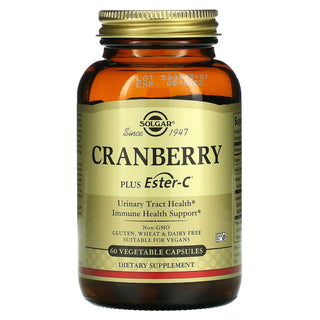 Solgar Cran Flora With Probiotics Plus Ester C Vegetable Capsules, 60