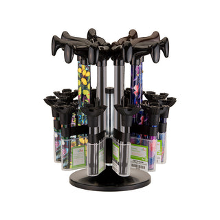 Rotating Cane Merchandiser (20-Cane Capacity) with Accessory Display
