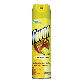 Favor Brilliant Shine Furniture Polish, Fresh Lemon Scent, 9.7 Fl Oz
