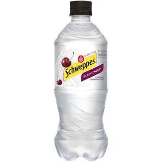Schweppes Black Cherry Sparkling Water Beverage - 20 Fl Oz Bottle