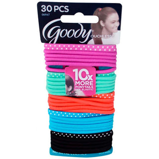 Goody Ouchless 4mm No-Metal Hair Elastics - Bright Dots