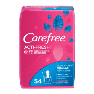 Carefree Acti-Fresh Liners To Go Regular Fresh Scent