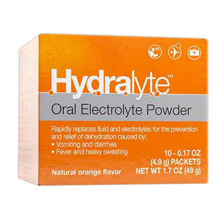 Hydralyte Oral Electrolyte Powder Packets Orange