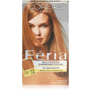 Feria Permanent Haircolor Gel, Warmer, Dark Iridescent Blonde 72