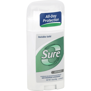 Sure Invisible Solid Anti-Perspirant & Deodorant Solid, Unscented
