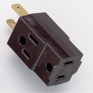 Satco Vinyl Cube Tap, Brown Finish