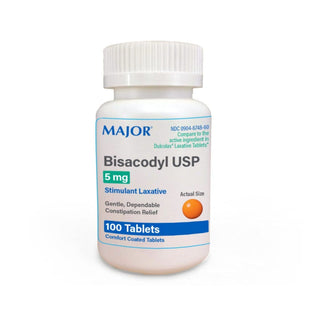 Major Bisacodyl Stimulant Laxative Enteric Coated Tablets 5 Mg Each
