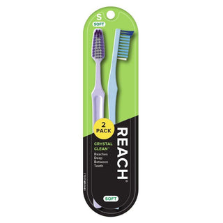 Reach Crystal Clean Soft Value Pack Toothbrushes