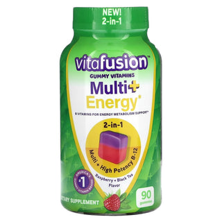 Vitafusion Multi Plus Energy Raspberry & Black Tea - 90 Gummies (Dis)