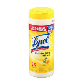 Lysol Disinfecting Wipes, Multi-Surface Antibacterial Wipes, Lemon & Lime Blossom – 35 Count