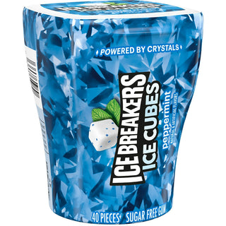 Ice Breakers Cubes Sugar Free Chewing Gum, Bottle Peppermint