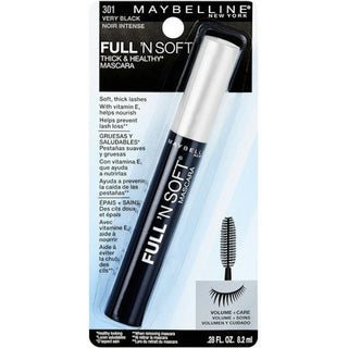 Maybelline Full 'N Soft Washable Mascara, Very Black - 0.28 Fl Oz