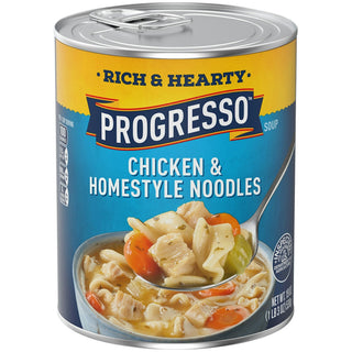 Progresso Rich & Hearty Chicken & Homestyle Noodles Soup, 19 Oz
