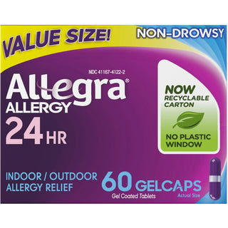 Allegra Allergy  24 Hour 180 Mg, Gelcaps 60 Ct