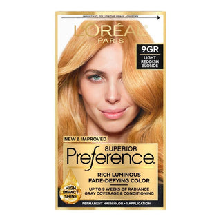 L'Oreal Paris Superior Preference Light Reddish Blonde 9GR Permanent Hair Color