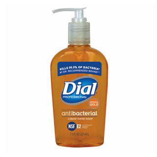 Dial Professional DIA84014EA Gold Antibacterial Liquid Hand Soap Floral 7.5 Oz Pump