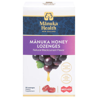 Manuka Health Lozenges Honey 400+ Blackcurrant, 1 Each