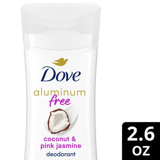 Dove Beauty 0% Aluminum Coconut & Pink Jasmine Deodorant Stick - 2.6oz