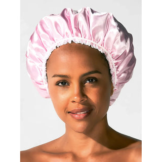 Betty Dain Satinette Sleep Cap Pink