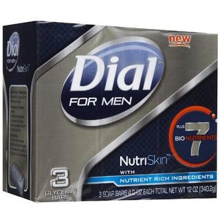 Dial For Men NutriSkin With Nutrient Rich Ingredients Glycerin Soap Bars
