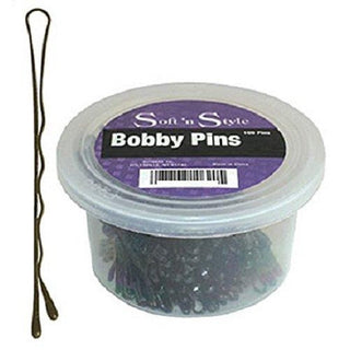Soft 'N Style 2" Bronze Bobby Pins (100 Per Container)