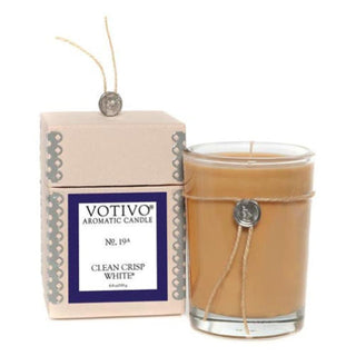 Votivo Aromatic Candle No. 19 6.8 Oz. - Clean Crisp White